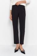 Rich & Royal Pantalon met vouw Nep-leistentas achter