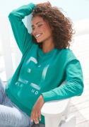 Elbsand Sweatshirt Fionni met grote logoprint, sportief-casual