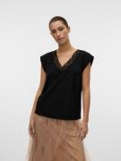 Vero Moda Kanten top VMSAFA SL V-NECK LACE TOP WVN GA NOOS