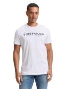 Tom Tailor Shirt met ronde hals met logoprint