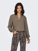 Only Shirt ONLMETTE V-NECK LS SMOCK TOP NOOS WVN
