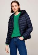 Tommy Hilfiger Gewatteerde jas LW PADDED GLOBAL STRIPE JACKET met glob...