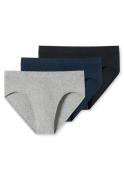 Schiesser Minislip 95/5 met zachte, tonale comfortband (Set van 3)