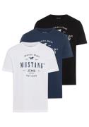 MUSTANG T-shirt Style Alex 3-Pack (3-delig, Set van 3)