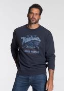 Man's World Sweatshirt Lange mouwen, casual print, ronde hals, van kat...