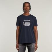 G-Star RAW T-shirt Vingerafdruk Burger