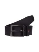 Tommy Hilfiger Leren riem LAYTON 3.5 Metalen patch, eenvoudige doornsl...