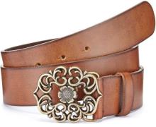 Lascana Heupriem Leren Riem met metalen gesp, broekriem, jeansriem