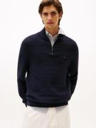 Tommy Hilfiger Schipperstrui STRIPE STRUCTURE ZIP MOCK