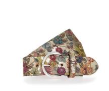 MUSTANG Leren riem Bloemig of dierenontwerp, 4 cm breed (1 stuk)