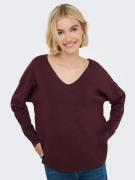 Only Trui met V-hals ONLRICA LIFE L/S V-NECK PULLO KNT NOOS
