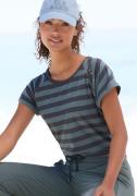 Elbsand T-shirt Calisa met streeppatroon, sportief shirt met korte mou...