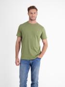 Lerros T-shirt LERROS basic T-shirt met logostiksel, effen