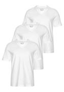 Man's World Shirt met V-hals Korte mouwen, van katoen (3-delig, Set va...