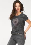 Aniston CASUAL T-shirt met oil-dyed-wassing