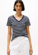 Tommy Hilfiger T-shirt SLIM CODY V-NK SS met V-hals en strepen