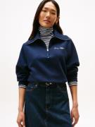 Tommy Hilfiger Sweatshirt CLASSIC SCRIPT FLEECE HALF-ZIP