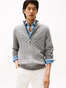 Tommy Hilfiger Vest CLASSIC COTTON CABLE ZIP THROUGH