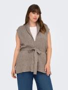 ONLY CARMAKOMA Mouwloos vest CARKATIA SL RIB WRAP VEST KNT