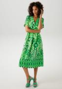Aniston CASUAL Zomerjurk met extravagante, grafische print