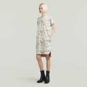 G-Star RAW Shirtjurk Printed loose t-shirt dress