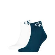 Calvin Klein Jeans Korte sokken CKJ MEN QUARTER 2P MONOGRAM met een st...
