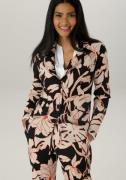 Aniston SELECTED Jerseyblazer met grootvlak en abstract bloemenpatroon