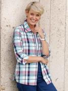 Classic Basics Geruite blouse