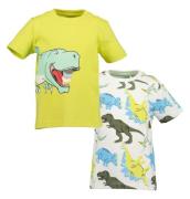 Blue Seven Shirt met korte mouwen voor dino-fans (set, 2-delig)