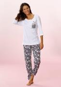 Vivance Dreams Pyjama met speelse giraffen-print (2-delig, 1 stuk)