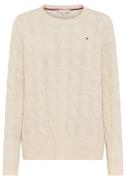 Tommy Hilfiger Curve Gebreide trui CRV SOFT WOOL CABLE C-NK LS SWT