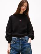TOMMY JEANS Trui met staande kraag TJW MOCKNECK BADGE SWEATER