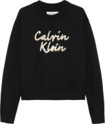 Calvin Klein Trui met ronde hals LOGO METALLIC INTERSIA voor kinderen ...