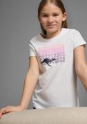 KangaROOS T-shirt Korte mouwen, getailleerde snit, met glinsterdruk