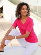 Casual Looks Shirt met V-hals Shirt met korte mouwen (1-delig)