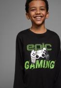 KIDSWORLD Shirt met lange mouwen Folieprint: EPIC GAMING langarm, met ...