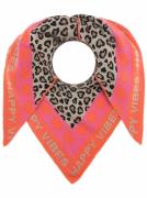 Zwillingsherz Modieus sjaaltje Verbindt leeuwenpatroon met harten en t...