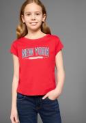 KIDSWORLD T-shirt New York - Print Korte mouwen, rechte pasvorm, met s...