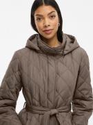 Vila Lange jas van imitatiebont VIKANTE QUILTED L/S COAT - NOOS