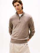 Tommy Hilfiger Schipperstrui PIMA ORG CTN CASHMERE ZIP MOCK