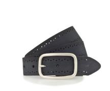 MUSTANG Leren riem Robuust, geperforeerd rundleer met perforatie, 3,5 ...