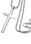 Firetti Ketting met hanger Sieraad cadeau kruis met zirkoon (synthetis...
