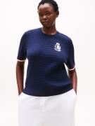 Tommy Hilfiger Curve Gebreide trui CRV CO CABLE FINE GG GPC SS SWT