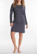 GÖTZBURG Nachthemd Marseille gestippeld, lange mouwen, ronde hals