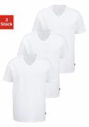 Bruno Banani T-shirt met v-hals, perfecte pasvorm, van elastisch katoe...