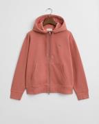 Gant Capuchonsweatvest SHIELD ZIP HOODIE Grafische GANT-borduursel op ...