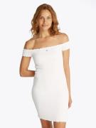 TOMMY JEANS Jerseyjurk TJW SMOCK BODYCON DRESS