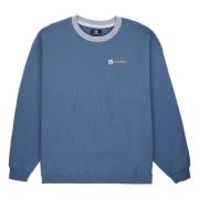 Converse Sweater CONVERSE BOX STAR RINGER CREW - LAKESIDE BLUE (1-deli...