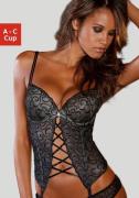 Lascana Lijfje met push-up en opwindend borduurwerk, sexy lingerie, se...