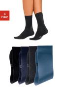 H.I.S Basic sokken met een hoog katoengehalte (set, 4 paar)